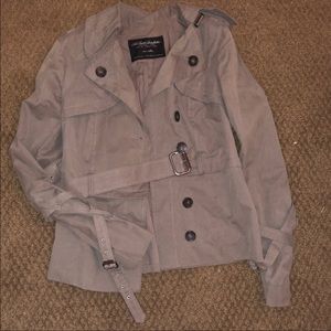 All saints convertible trench coat